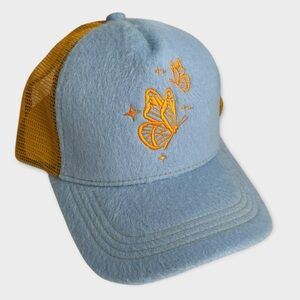 NWT Urban Outfitters Butterfly Embroidered Hat